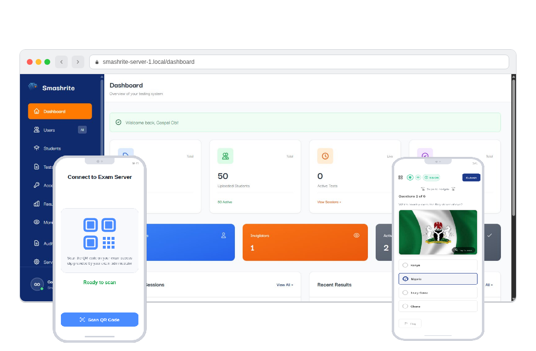 Smashrite admin dashboard